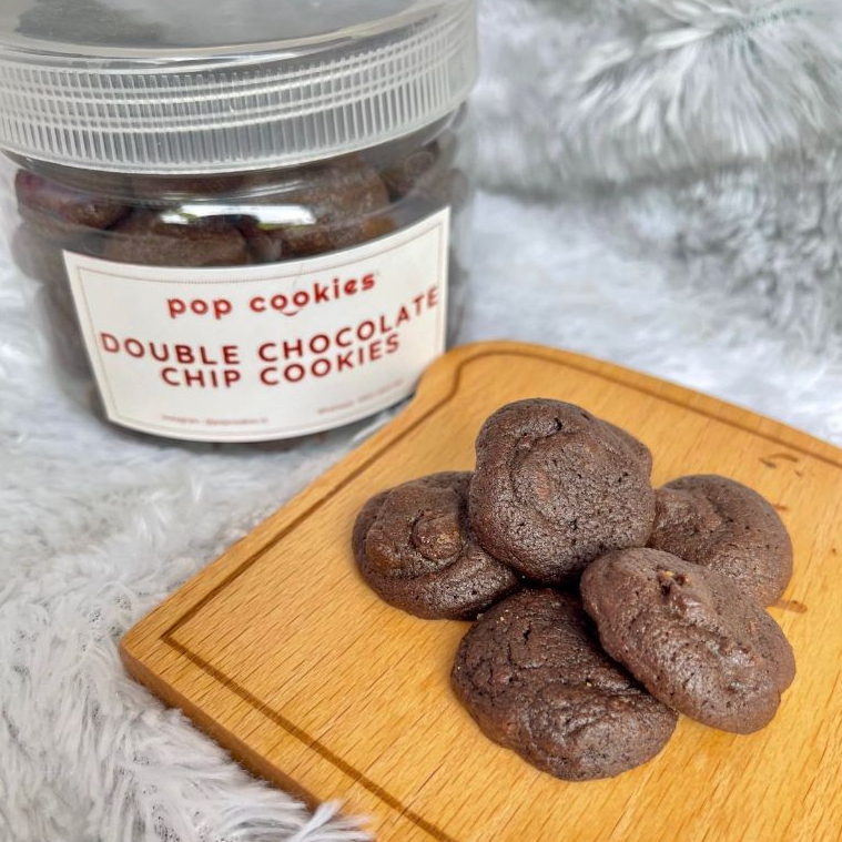 

Mini Double Chocolate Chip Cookies