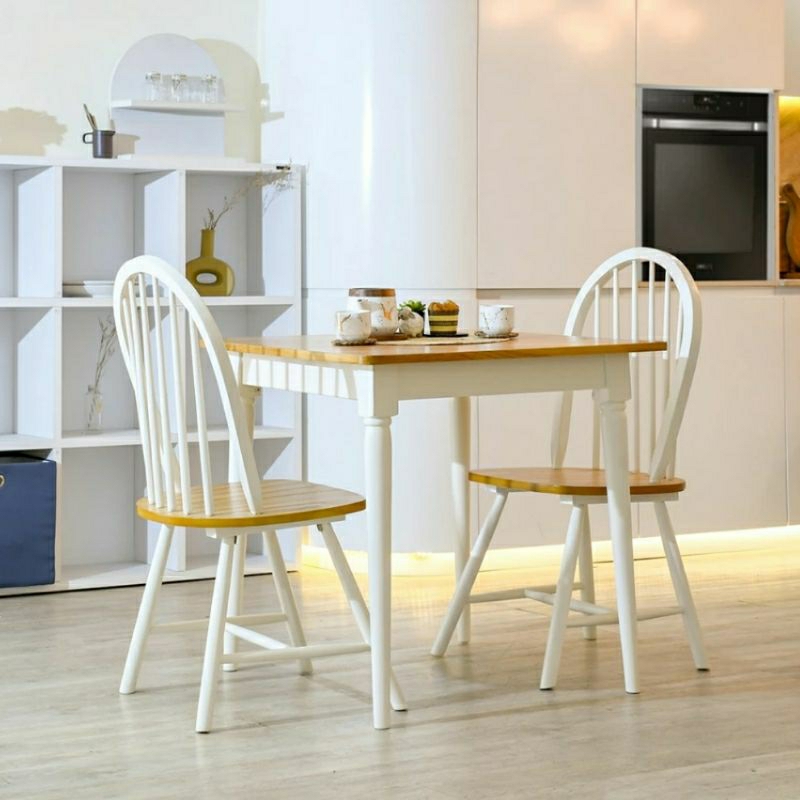 MEJA MAKAN 2 KURSI JARI JARI FUKUSHIMA MINIMALIS / MEJA MAKAN MINIMALIS MODERN FUKUSHIMA 2 KURSI