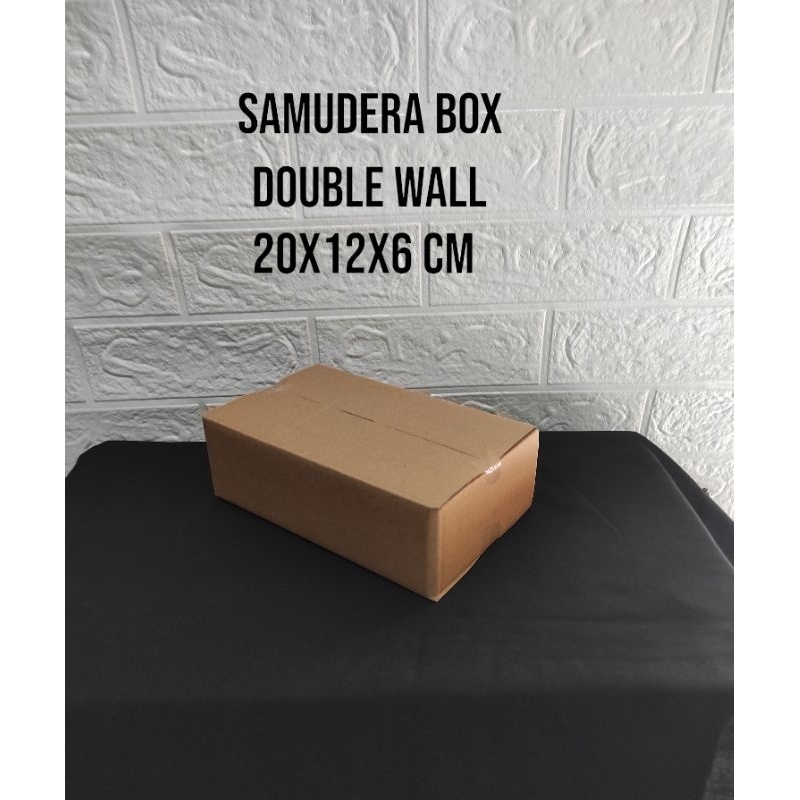 

kardus karton uk 20x12x6 cm...(double wall )polos