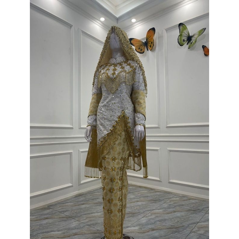 TERBARU SET KOMPLIT KEBAYA PENGANTEN MUSLIMAH MODERN MASA KINI / GAUN  MASA KINI/KEBAYA PENGANTIN TE