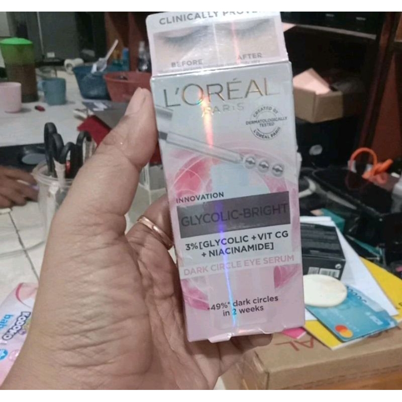 Loreal Eye Serum Triple Roller Hyaluronic Caffeine Eye Serum 20 ml - Serum Mata L’Oreal Paris 20ml O