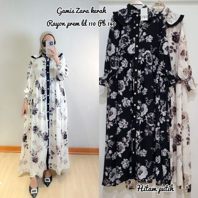 gamis rayon zarah - ls