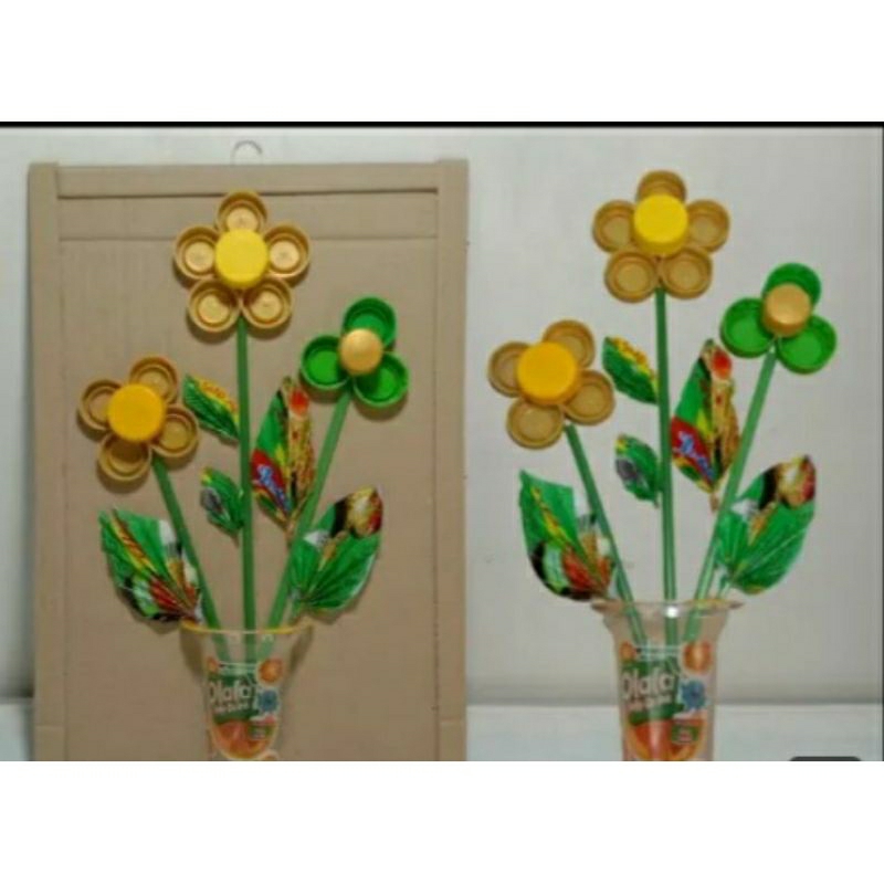 Hiasan Dinding JUMBO/Hiasan Dinding Ukuran 40×40/Hiasan Dinding Dari Tutup Botol