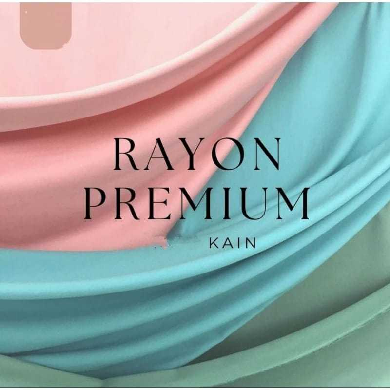 kain rayon twil polos kain rayon premeium tidak nerawang/berbulu