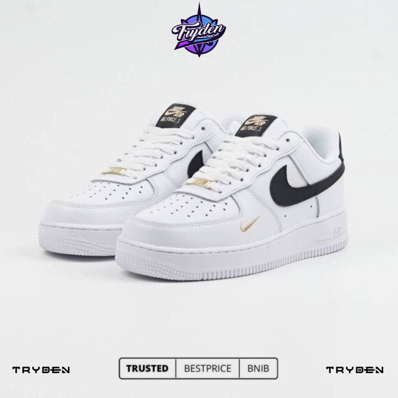 Sepatu Nike Air Force 1 Low Essentials White Black