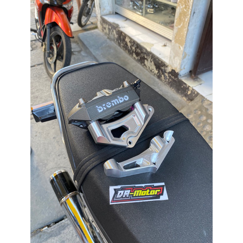 Braket Kaliper Brembo GP4 4 Piston IMPORT Pnp Ninja dan megapro tiger breket kaliper brembo pick 100
