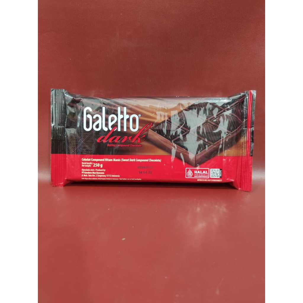 

Coklat Batang Galetto Dark 250gr - Coklat Leleh Batang Dark Chocolate