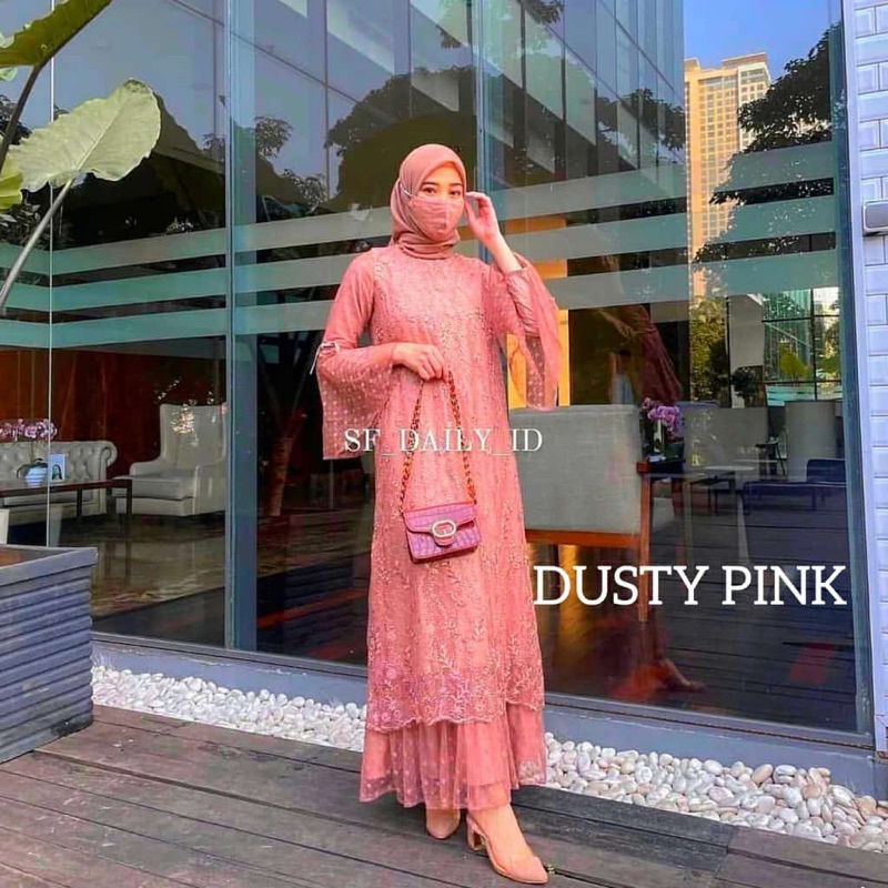 Ririn Dress Brukat tipe impor