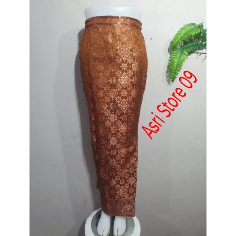 Rok span Songket Jumbo/Rok span big size 3L - 6L /Rok instan Langsung Pakai/Rok songket  jadi