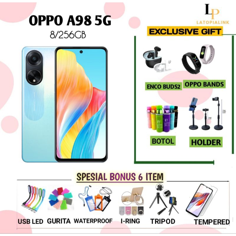 OPPO A98 5G NFC 8/256GB 8GB/256GB GARANSI RESMI OPPO