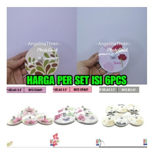 Tutup Gelas Onyx Melamin Premium