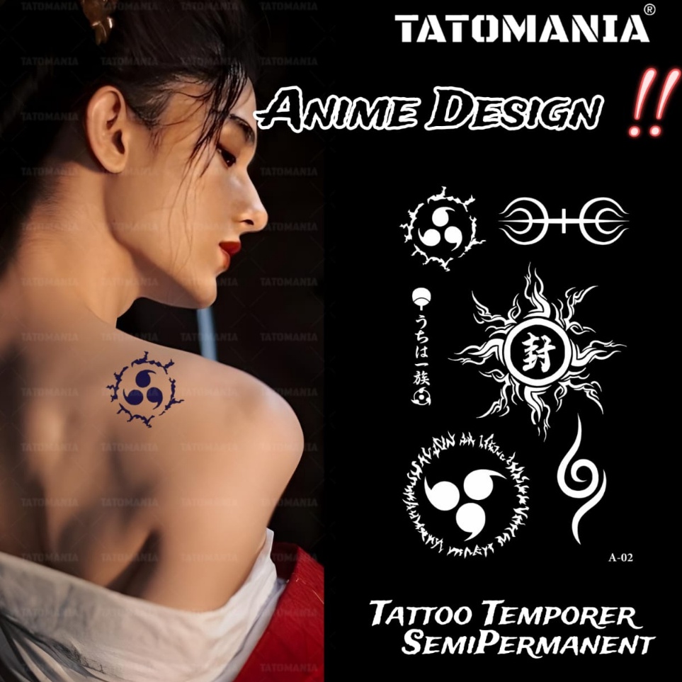 Paling Popular TATOMANIA-Tato semi permanen Motif Animasi Naruto One Piece Bonten anti air
