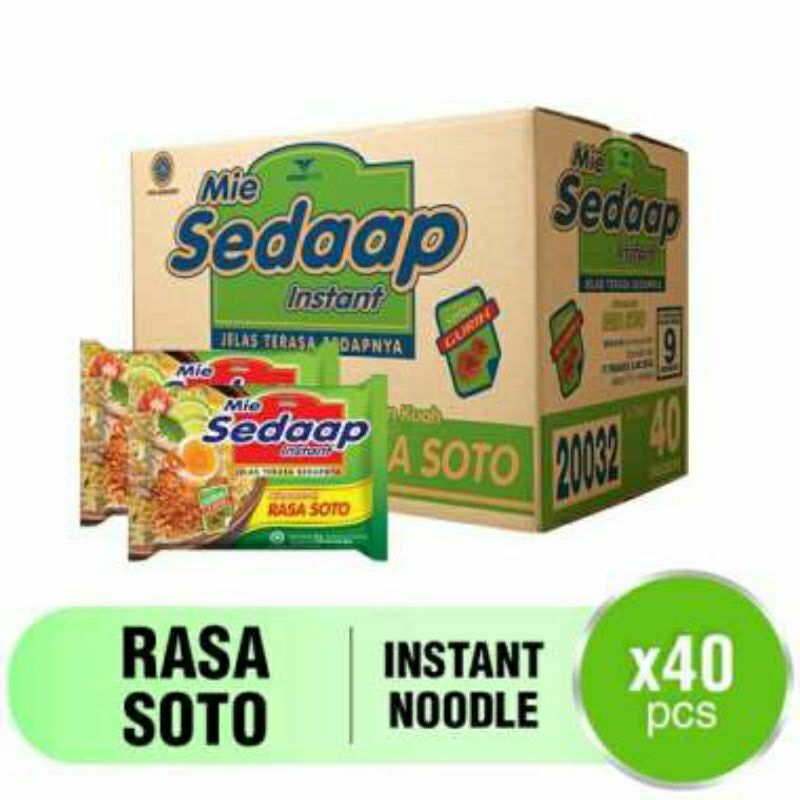 

Sedaap Soto Mie Instan [75 g/ 40 pcs/ Karton]