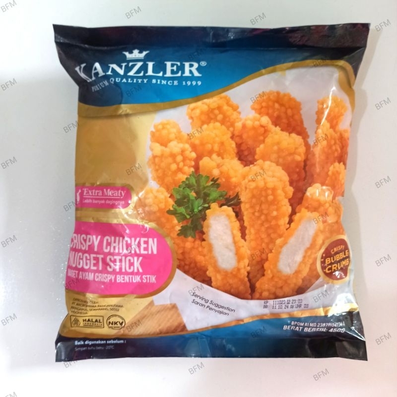 

Kanzler Crispy Chicken Stick / Naget Stik Ayam Krispi 450 Gr