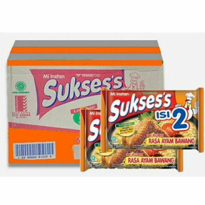 

SUKSES'S Isi 2 Rasa Ayam Bawang Mie Instant [112 g/ 1 Dus isi 24 Pcs]