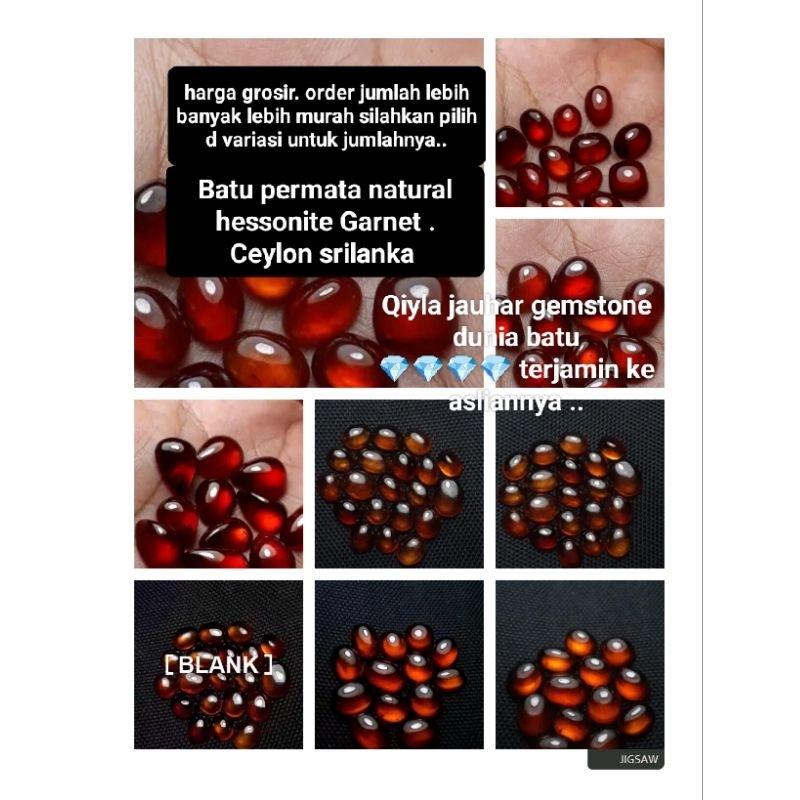 batu permata asli natural garnet red termurah harga grosir