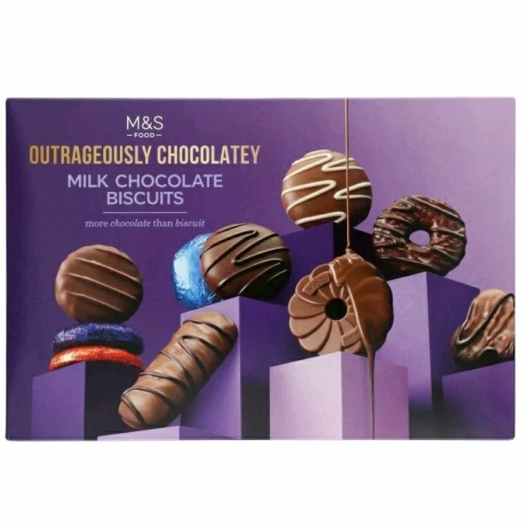 

MARKS & SPENCER Outrageously Chocolatey Milk Chocolate Biscuits 450g