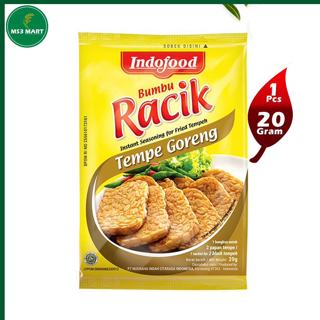 

Bumbu Indofood Racik Tempe 20 Gram 1 Pcs | MS3 Mart