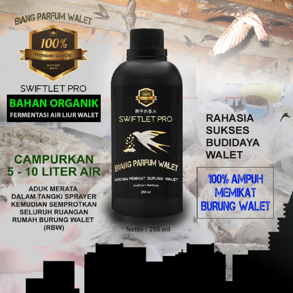 PARFUM WALET | BIANG BURUNG WALET | CANDU WALET ORIGINAL SWIFTLET PRO