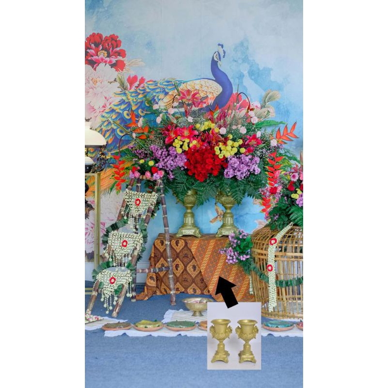 POT BUNGA FIBER DEKORASI