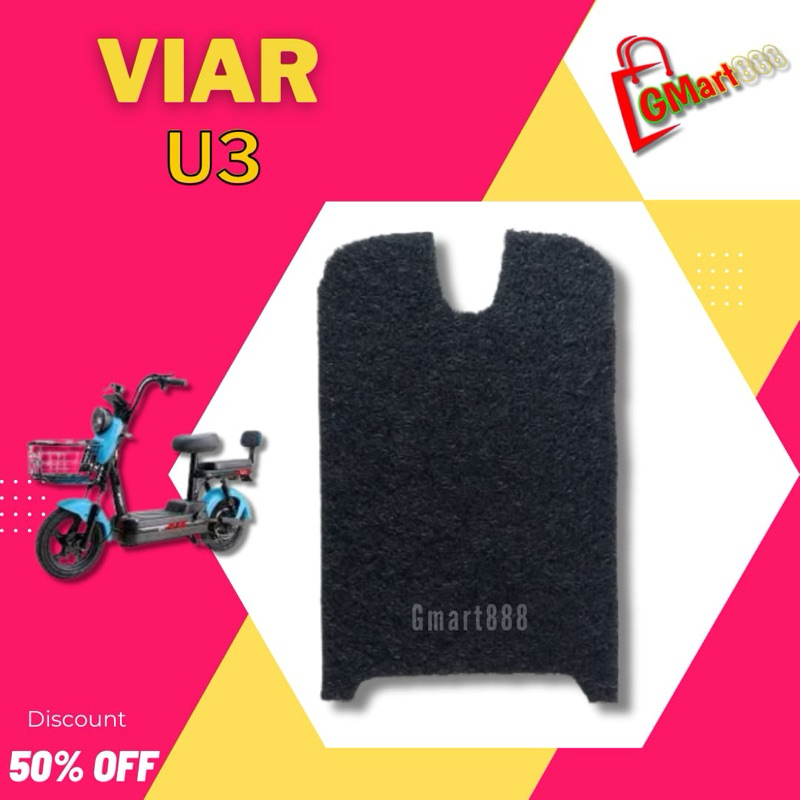 karpet Sepeda motor Listrik alas kaki pelindung aki VIAR U3 kaper mie bihun premium empuk murah