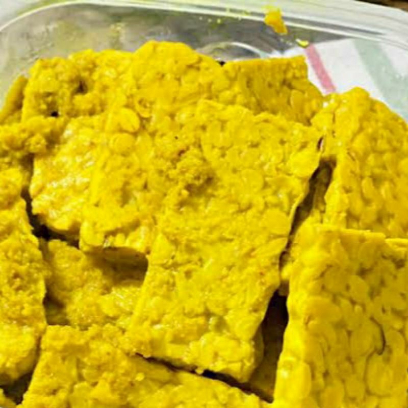 

Tempe Ungkep Bumbu Kuning Siap Goreng | Tempe Ungkep Lengkuas