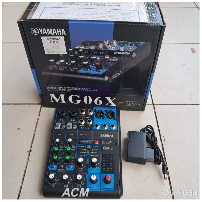 MIXER YAMAHA MG06X MIXER 6 CHANNEL MG 06 X