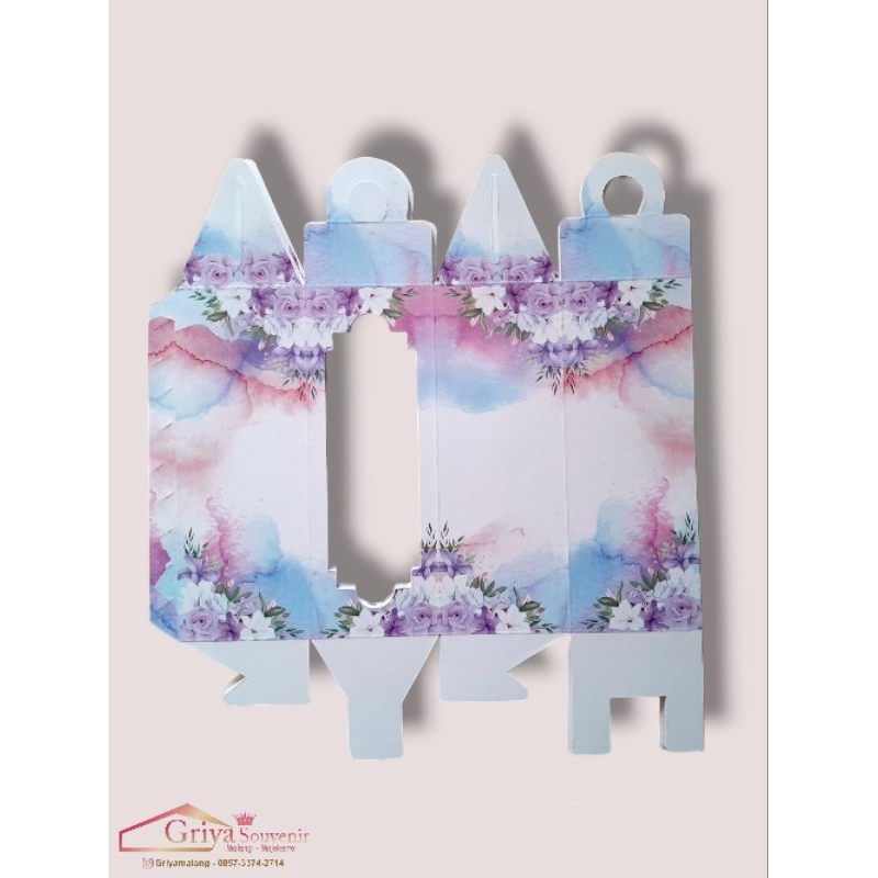 

box souvenir gelas uk 7x7x19 cm (min order 50 pcs)