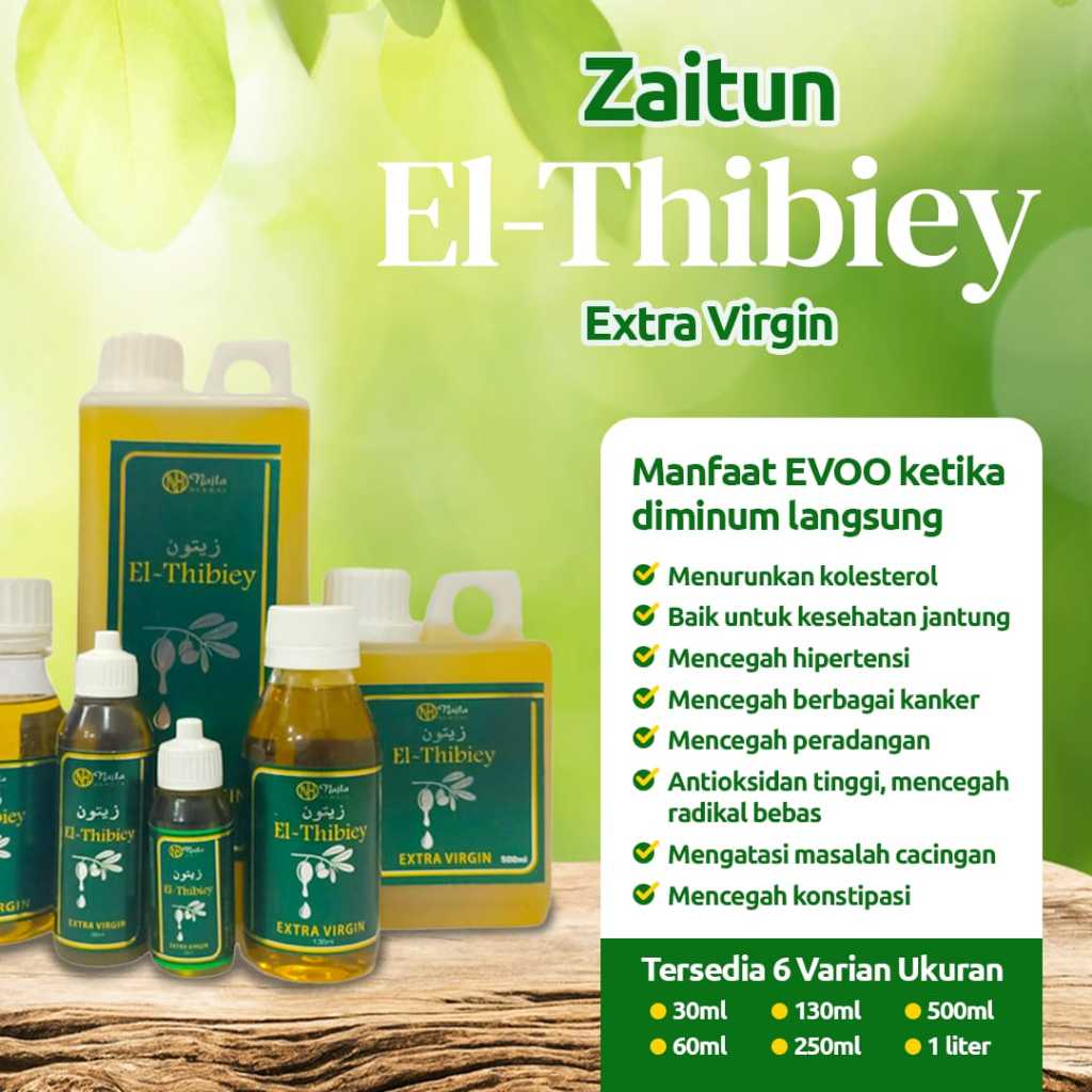 

Minyak Zaitun Extra Virgin El-Thibey 1 Liter