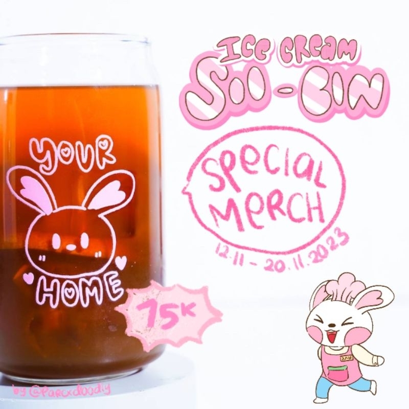 TXT Soobin Birthday Merchandise Popcan Glass