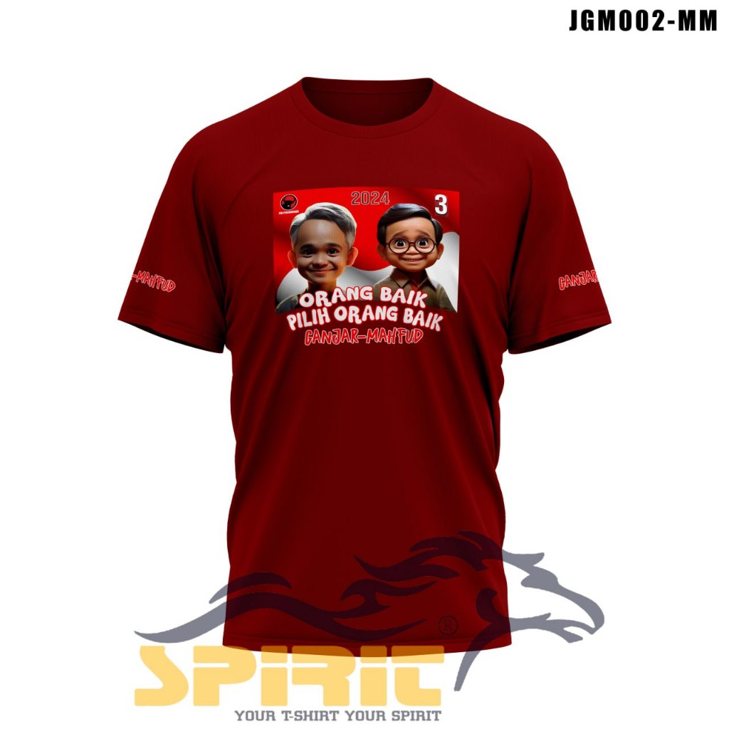 Kaos Baju Tshirt Ganjar Pranowo Mahfud MD/Kaos Ganjar Pranowo Terbaru