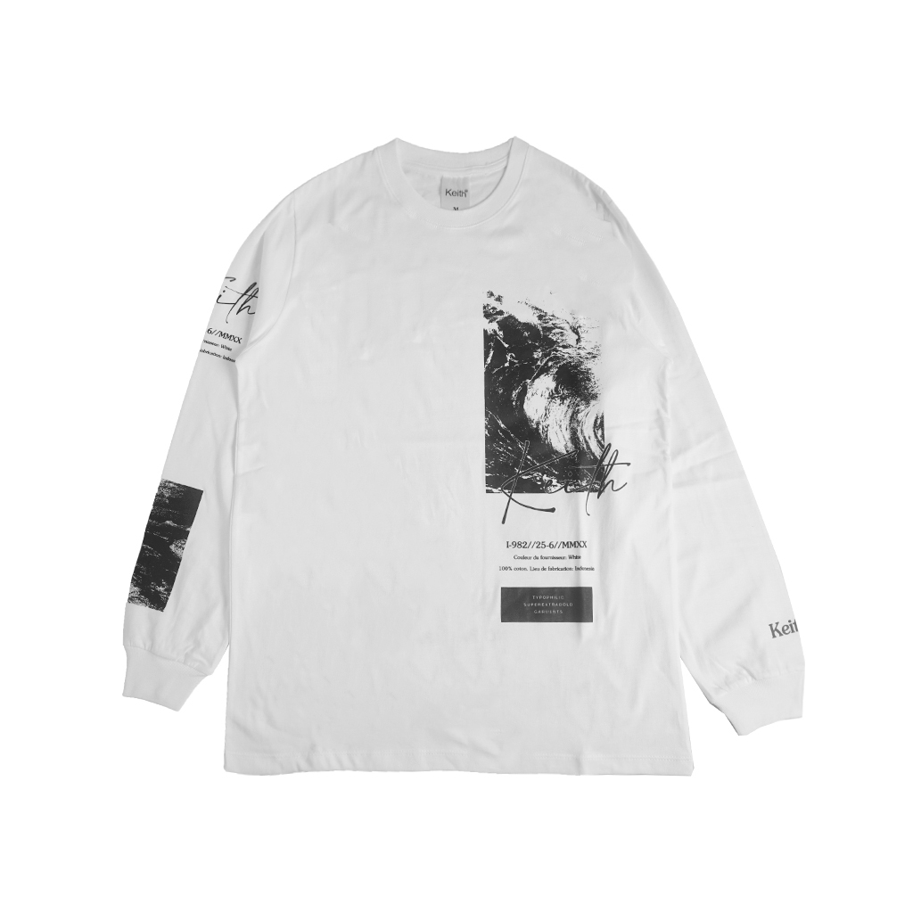 Keith Tshirt Long Sleeve Lost In Paradise - White