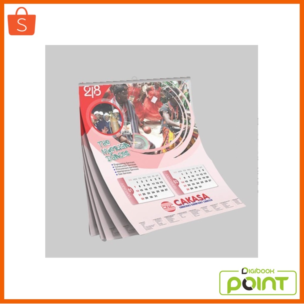 

Kalender Dinding 2024 Custom Klem Seng Portrait 32 x 48 cm Isi 4 Lembar - Kertas AC 230 gram