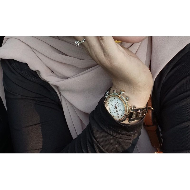 Jam tangan cewek GC Y16002L1 Guess collections / GC cablehic wired cable force Elegan Fullset