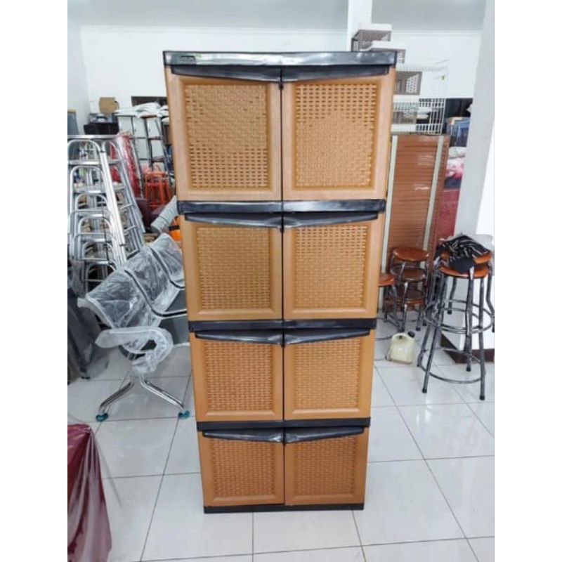 LEMARI PAKAIAN PLASTIK LEMARI CABINET TERBARU LEMARI NAPOLLY CRS- X 48