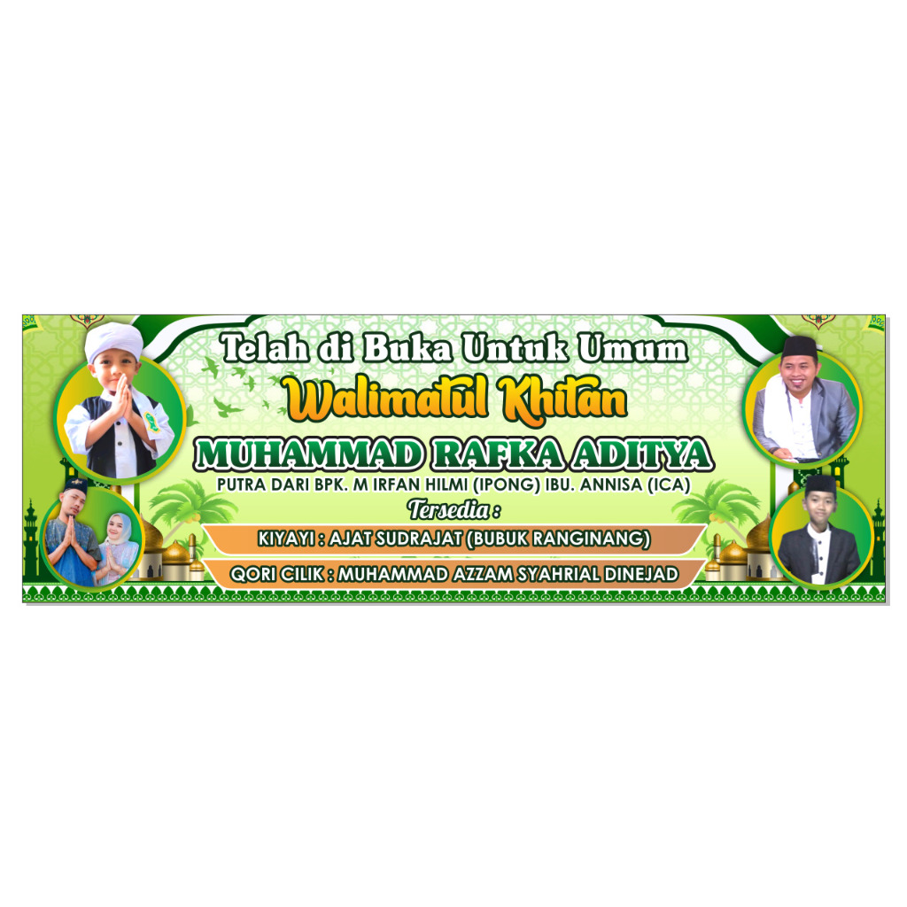 Spanduk Banner Walimatul Khitan Custom