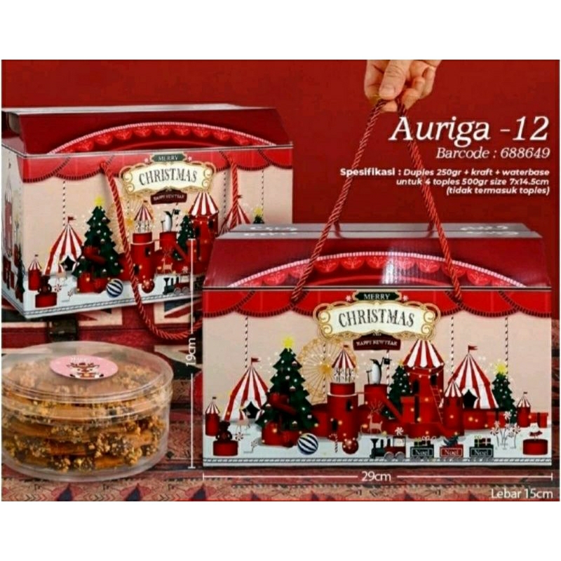 

BOX DUS PACKAGING NATAL AURIGA 12/HAMPERS NATAL/ 29X19X15/BOX AURIGA 12