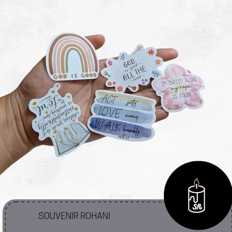 

STIKER ROHANI KRISTEN ANTI AIR / STICKER DEKORASI GRAFITI YESUS AYAT ALKITAB DAN MOTIVASI WATERPROOF