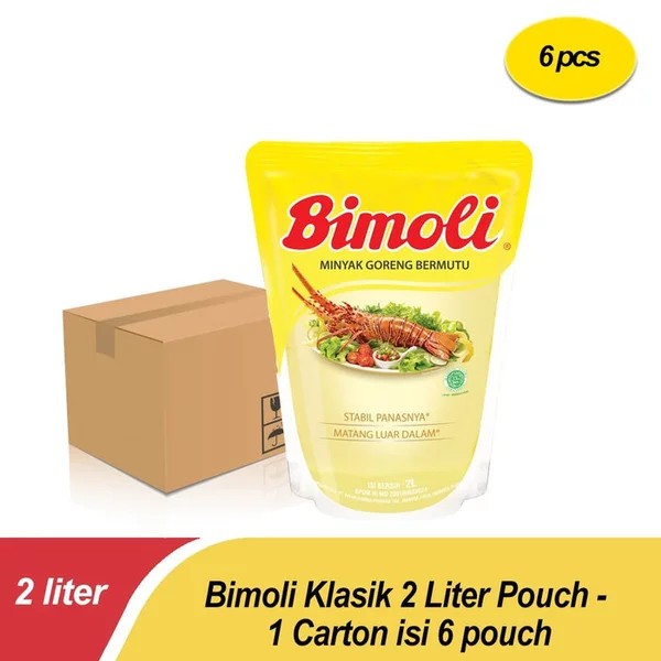 

Bimoli Klasik 2 Liter Pouch - 1 Carton Isi 6 Pouch