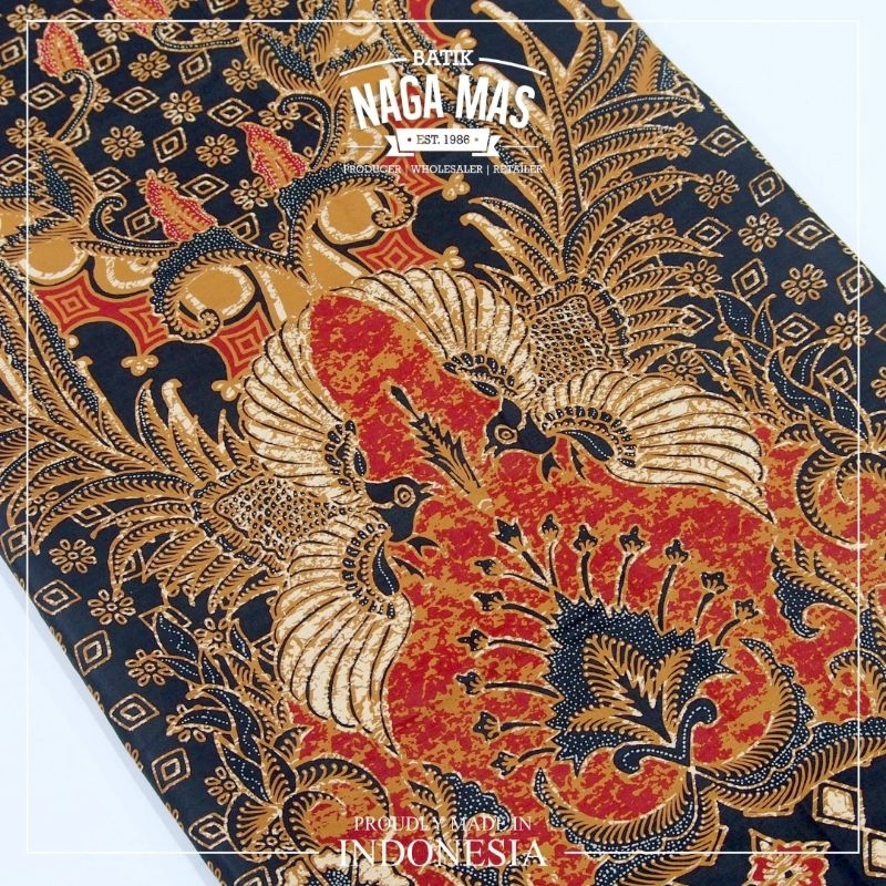 KAIN BATIK PANJANG - BATIK NAGA MAS MERAH BIMASENA