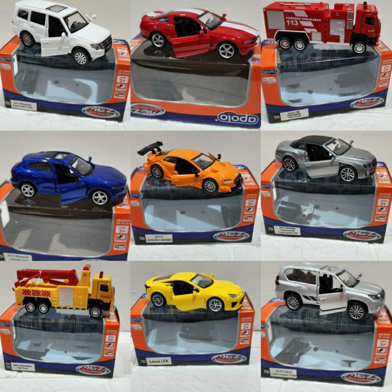 MINIATUR MOBIL APOLO/ 2018 TOYOTA ALPHARD/LEXUS LFA/2016 MASERATI LEVANTE SUV