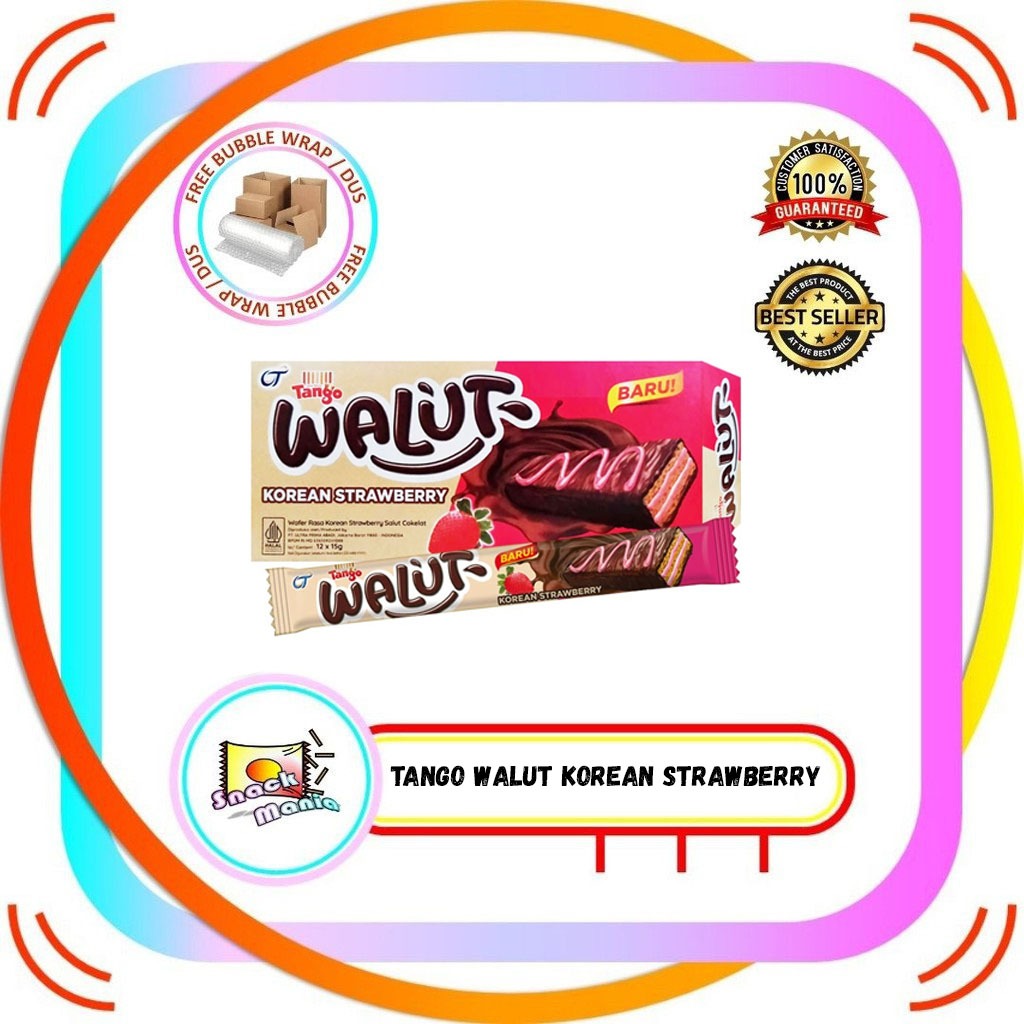 

Tango Walut Korean Strawberry Wafer Stroberi Box ~ 12 x 15 gr