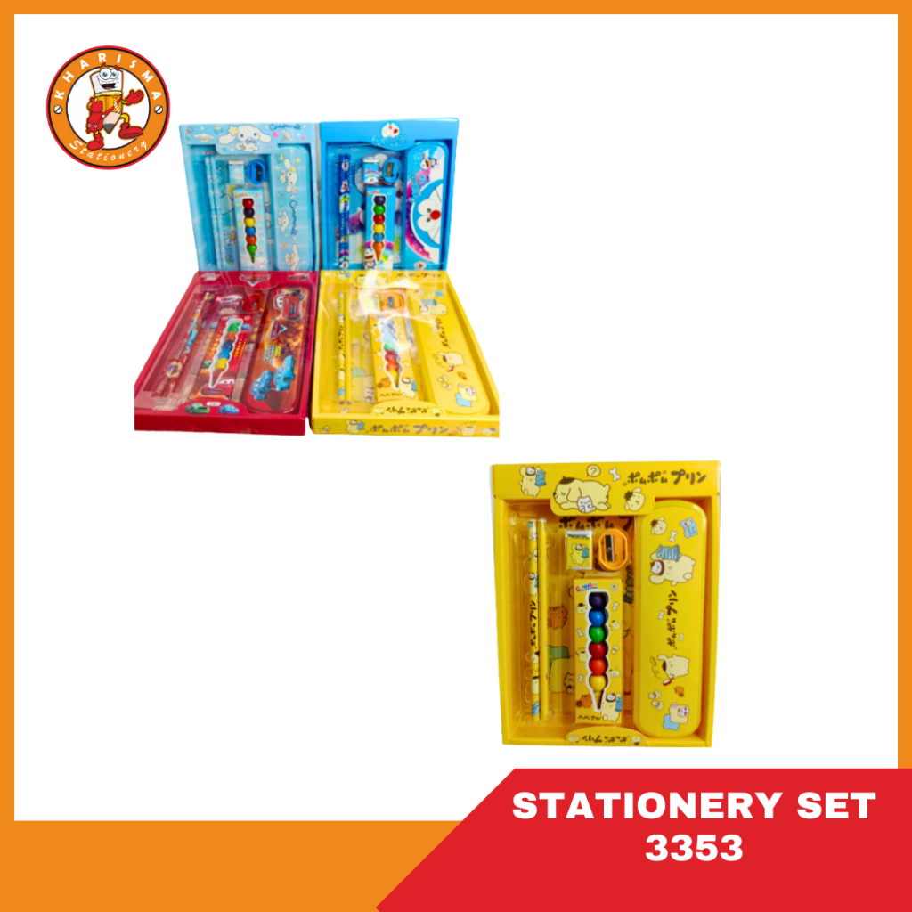 

KOTAK PENSIL 7 IN 1 KARAKTER / STATIONERY SET 3353 / PAKET ALAT TULIS SET MURAH [5039733]