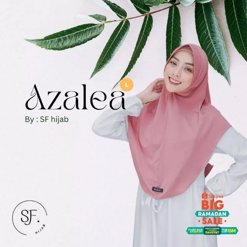 SF - hijab instan bergo daily Azalea Size L ORI SF.Hijab