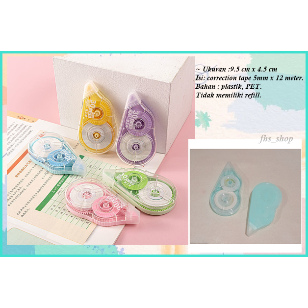 

Correction Tape Polos Tip Ex Lucu Tip Ex Kertas Tape Correction Aesthetic Plain Correction Tape