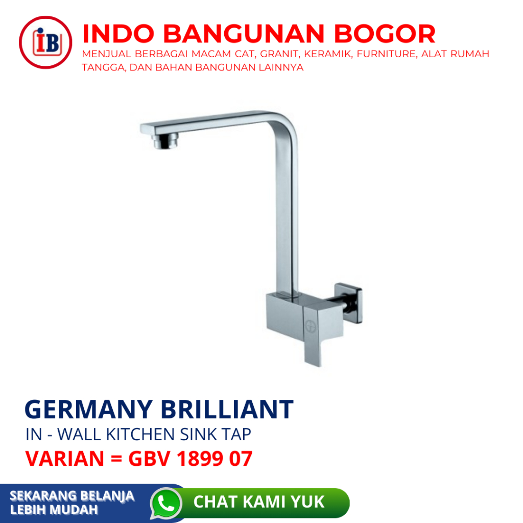 GERMANY BRILLIANT IN-WALL KITCHEN SINK TAP 1899-07