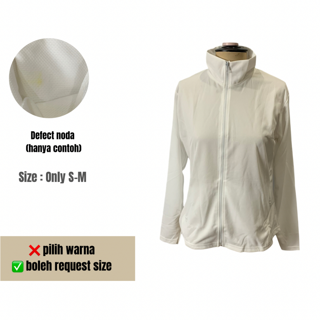 Luaran Jaket Sport Defect Reject Cacat Warna Dikirim Bebas