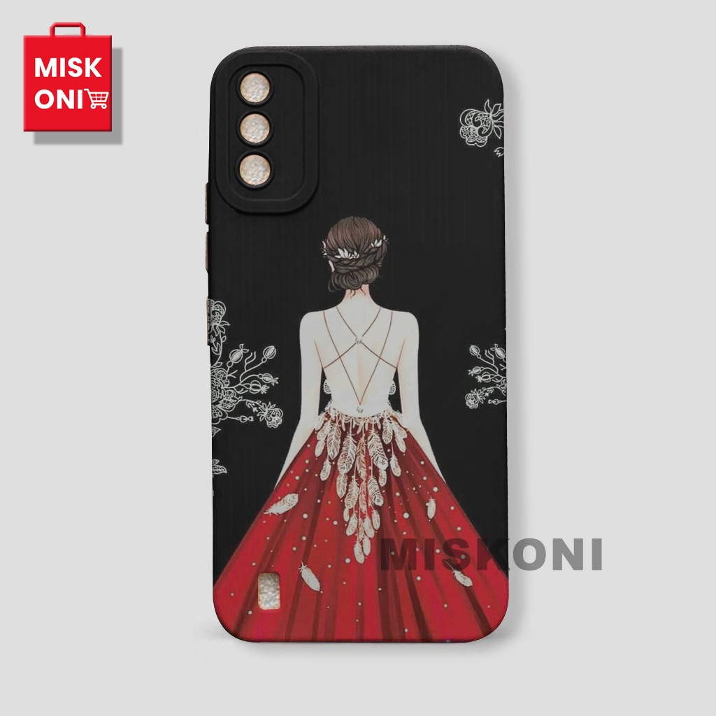 Case Itel A26 Terbaru 2023 - Motif Gaun - YG33 - Cover Sillicone - TPU Sofcase Procmaera ITEL A26