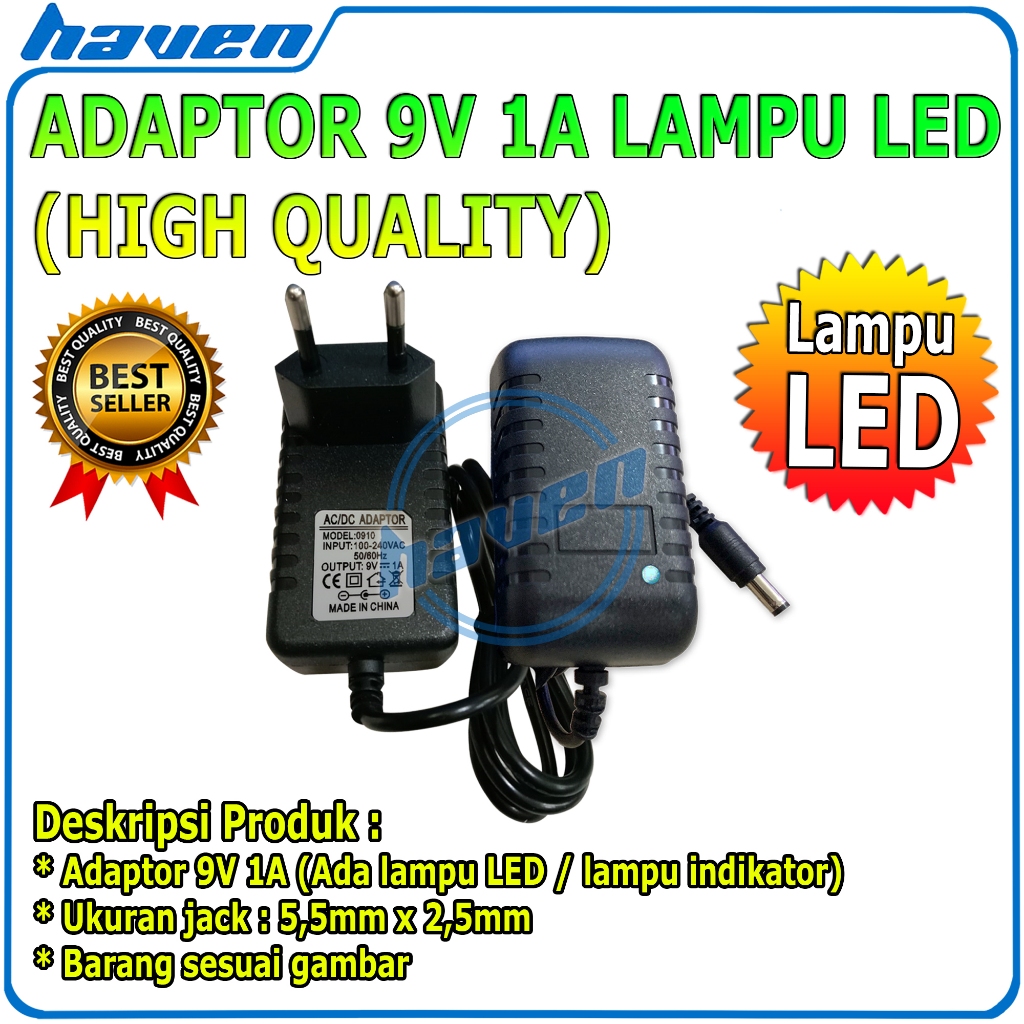Adaptor 9v 1a Power Supply 9v 1A Adapter 9V 1A