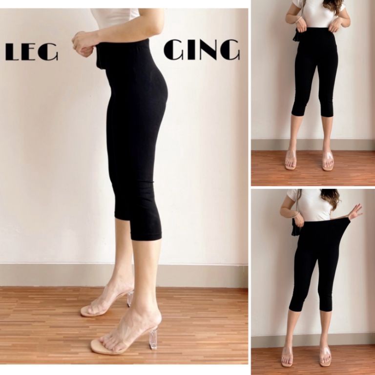 L44r11s Legging polos 7/8 import /Legging import pendek 7per8 / legging import tebal / legging wanit